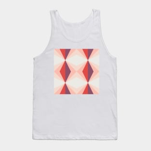 Retro Geometric Diamond Pattern Tank Top